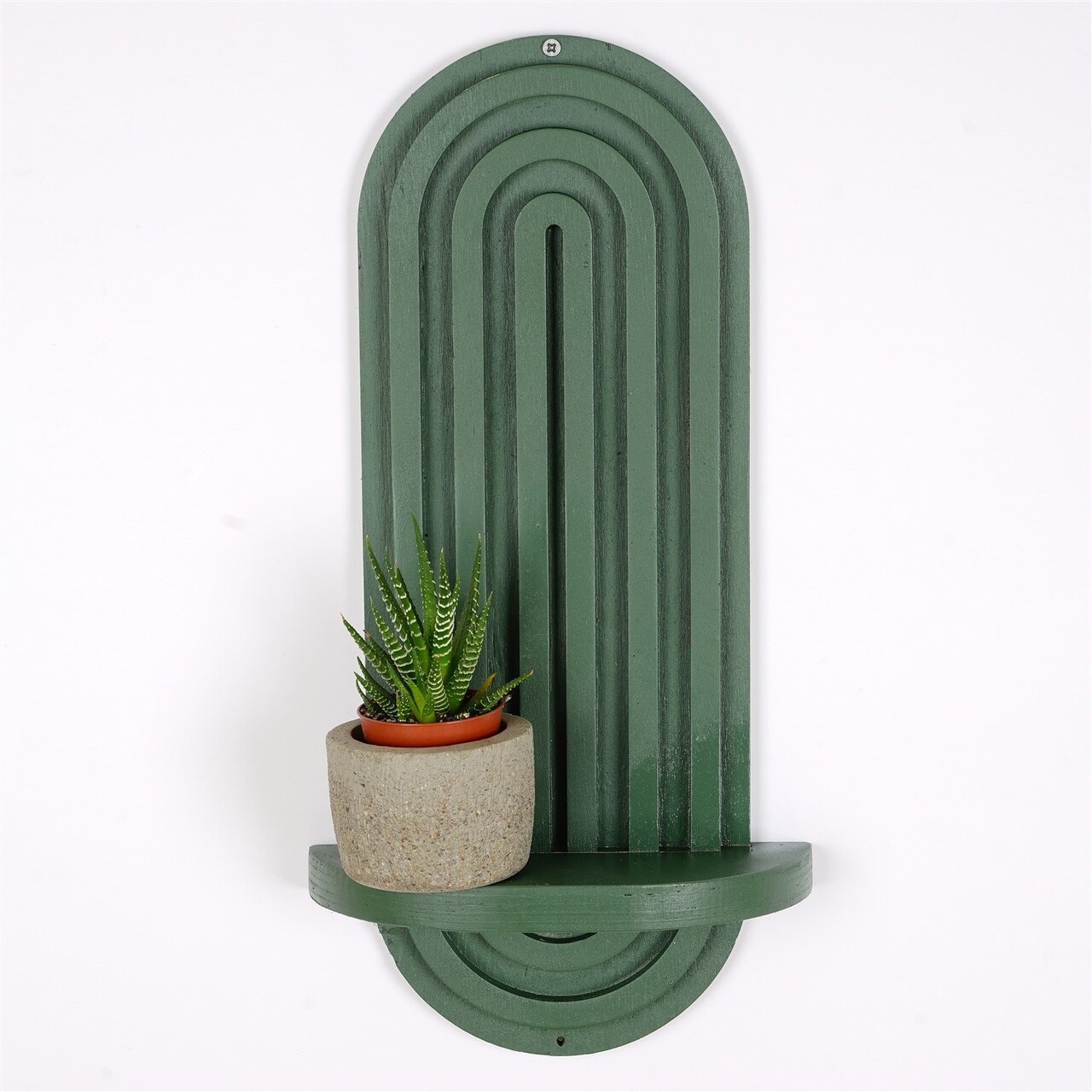 Raft de perete, Hanah Home, Raf268, 40x20x9 cm, Verde - imagine 7